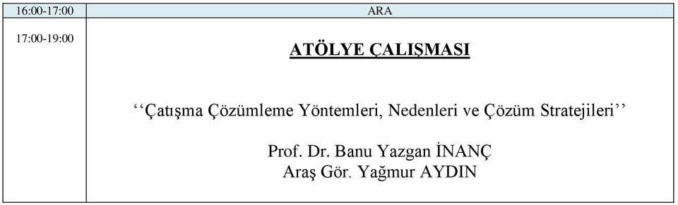 Nedenleri ve Çözüm Stratejileri Prof.