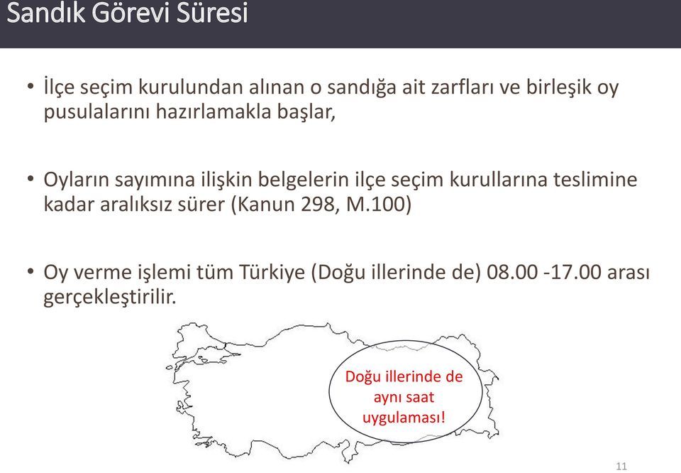 kurullarına teslimine kadar aralıksız sürer (Kanun 298, M.