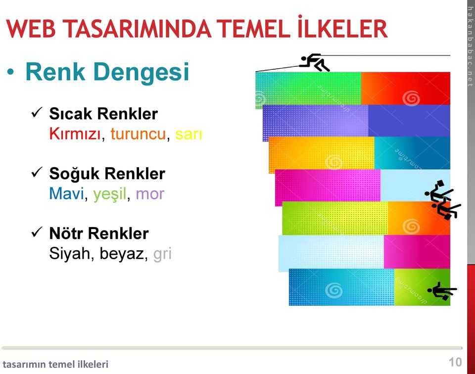 Renkler Mavi, yeşil, mor