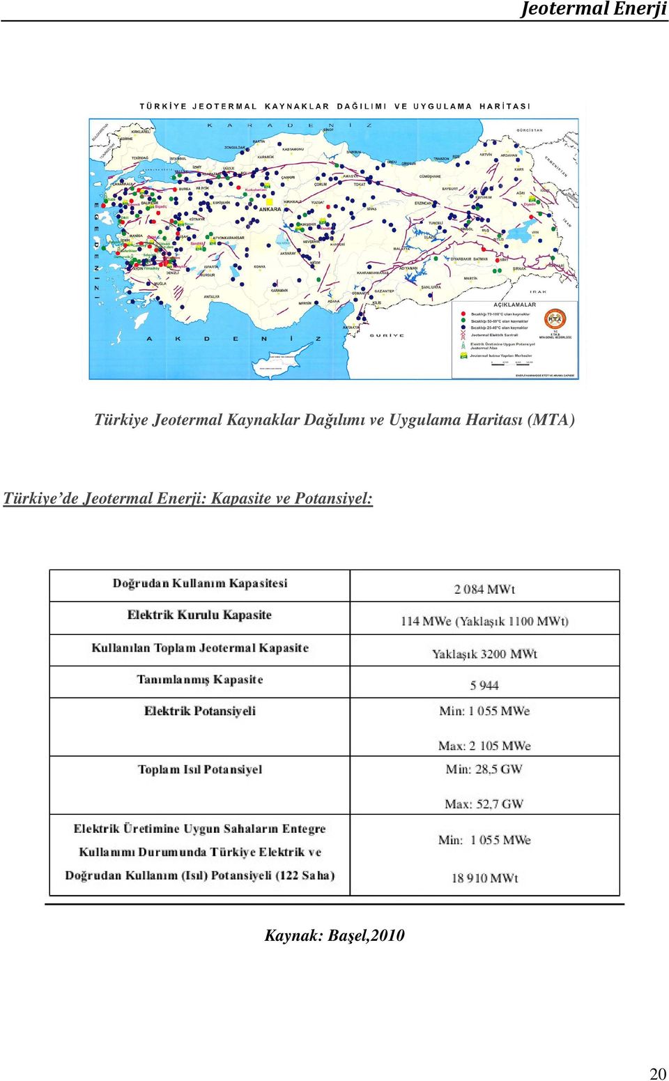 (MTA) Türkiye de Jeotermal Enerji: