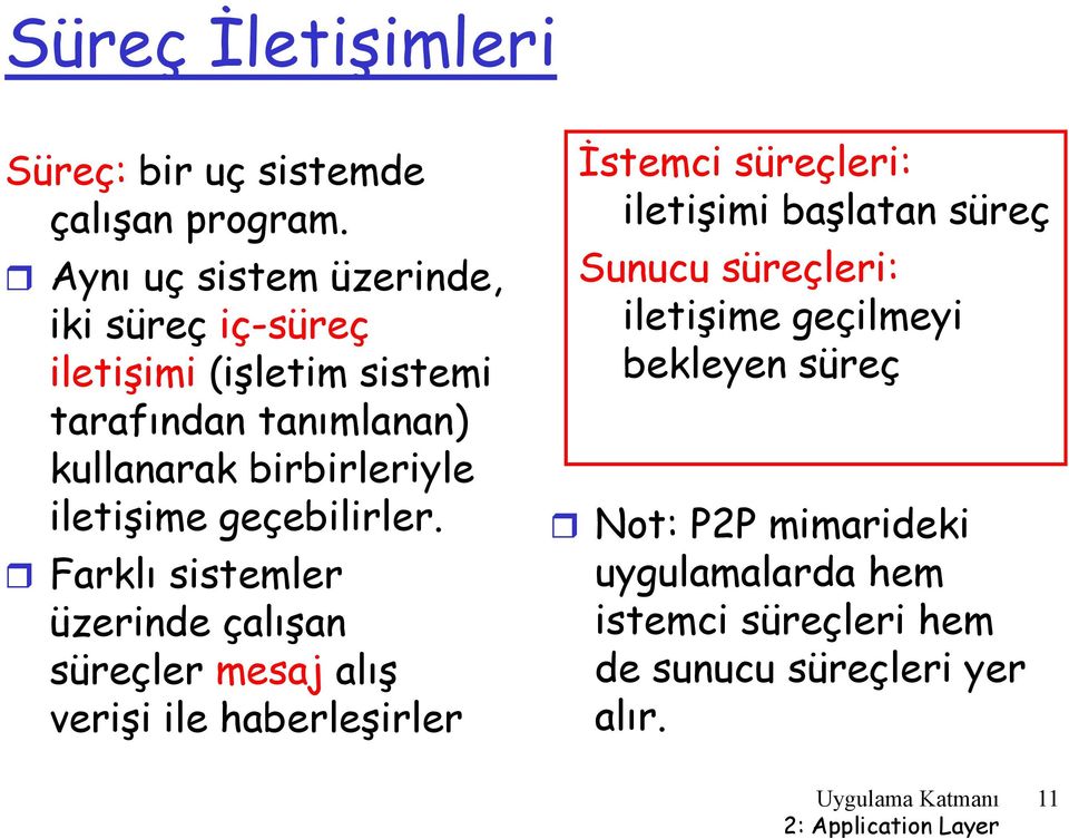 birbirleriyle iletişime geçebilirler.