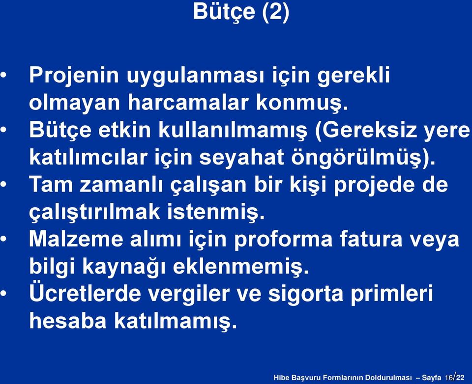 Tam zamanlı çalışan bir kişi projede de çalıştırılmak istenmiş.