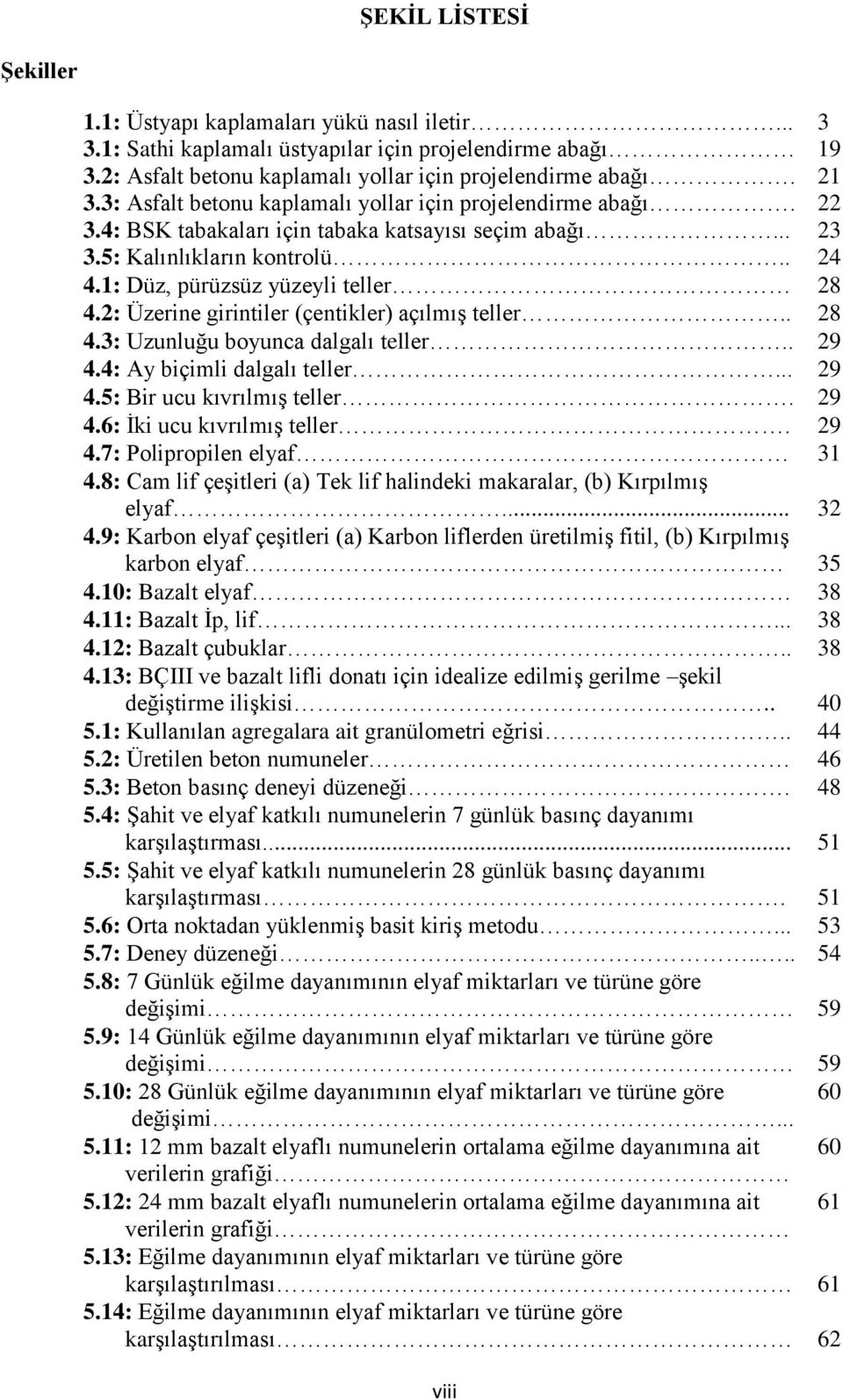 . 29 4.4: Ay biçimli dalgalı teller... 29 4.5: Bir ucu kıvrılmış teller. 29 4.6: İki ucu kıvrılmış teller. 29 4.7: Polipropilen elyaf 31 4.