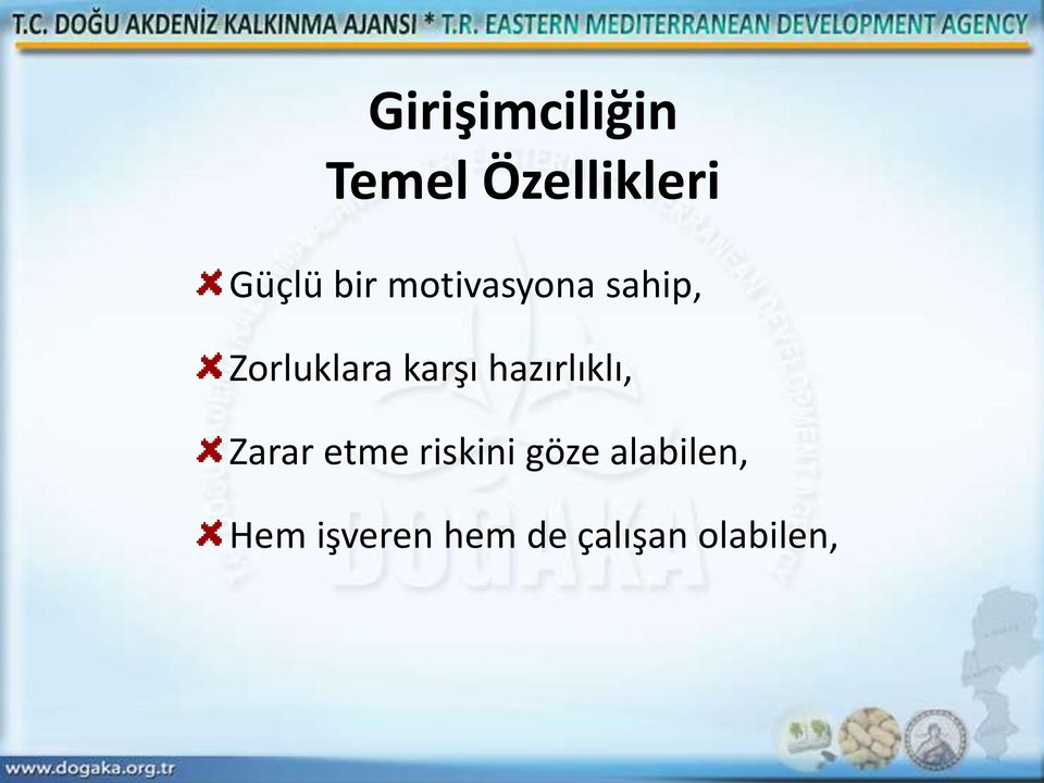 hazırlıklı, Zarar etme riskini göze