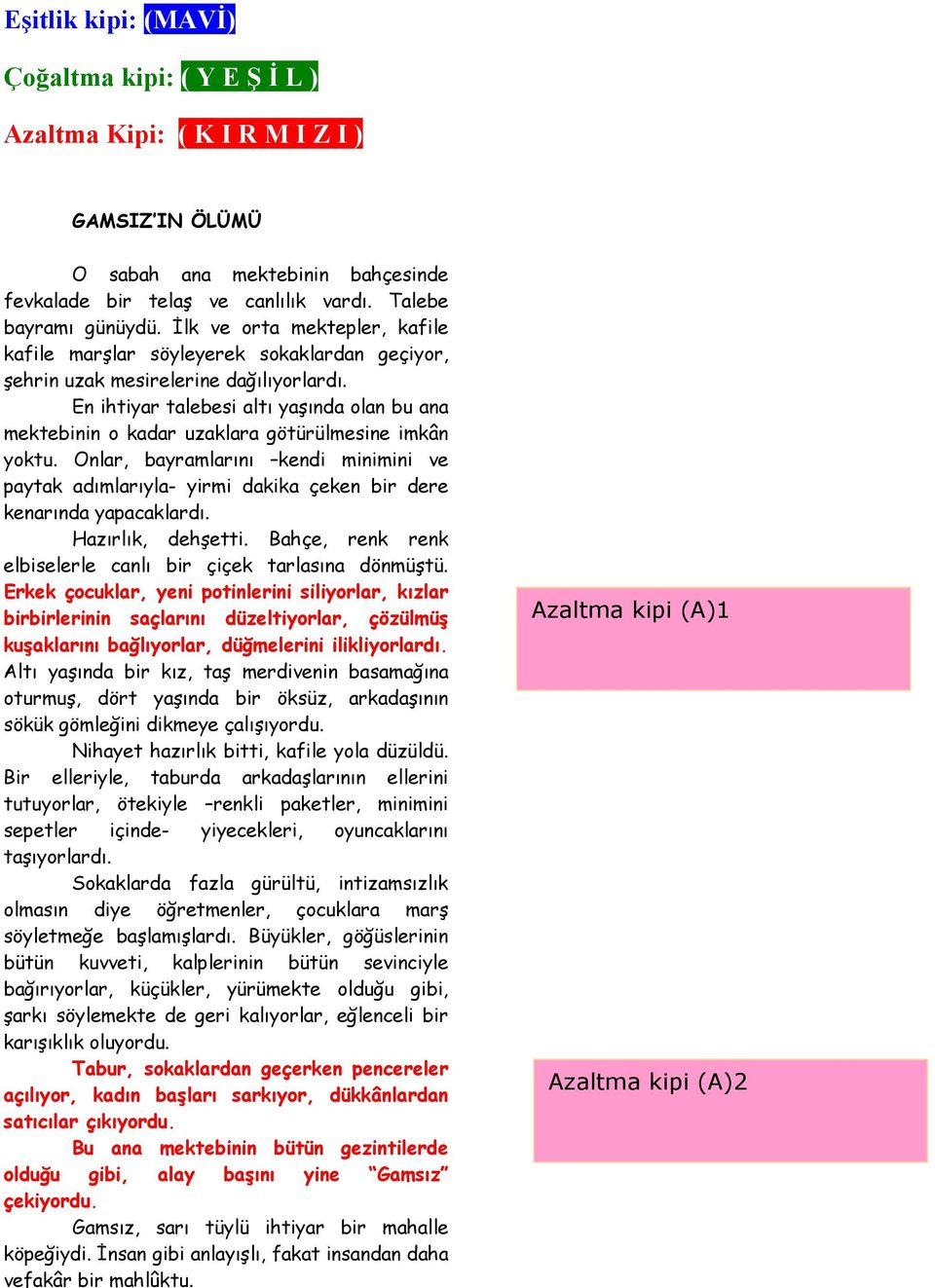 En ihtiyar talebesi altı yaşında olan bu ana mektebinin o kadar uzaklara götürülmesine imkân yoktu.