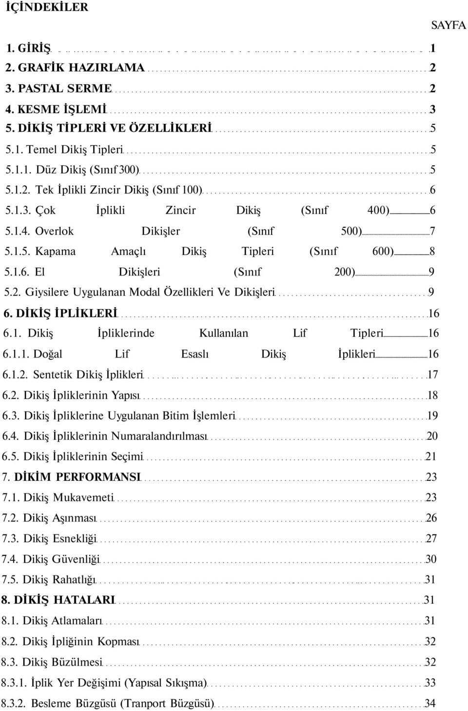 0) 9 5.2. Giysilere Uygulanan Modal Özellikleri Ve Dikişleri 9 6. DİKİŞ İPLİKLERİ 16 6.1. Dikiş İpliklerinde Kullanılan Lif Tipleri 16 6.1.1. Doğal Lif Esaslı Dikiş İplikleri 16 6.1.2. Sentetik Dikiş İplikleri 17 6.