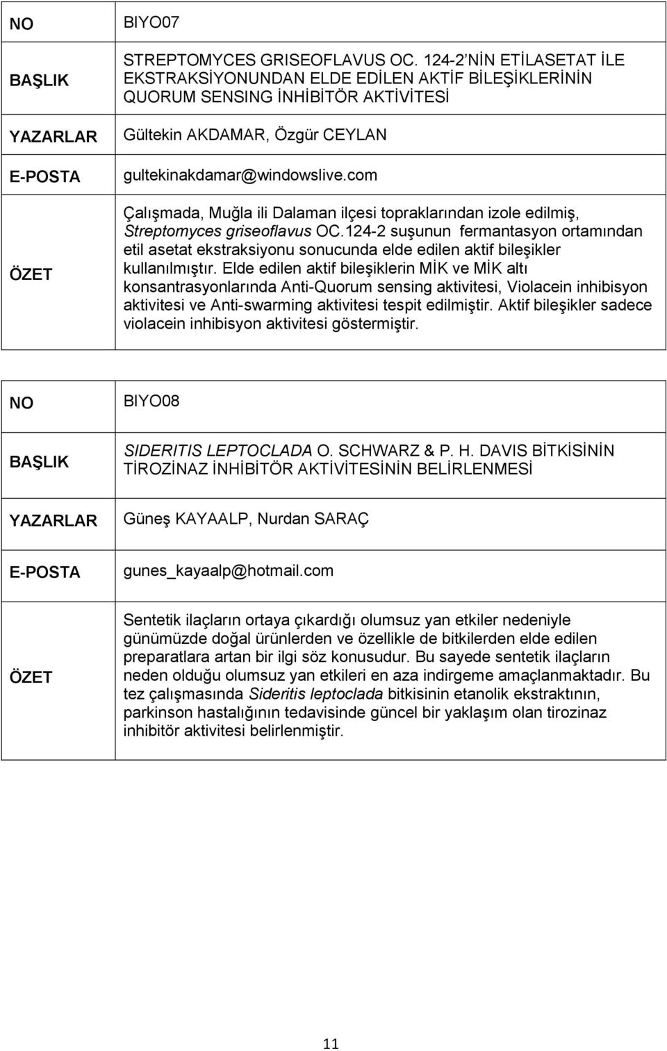 com Çalışmada, Muğla ili Dalaman ilçesi topraklarından izole edilmiş, Streptomyces griseoflavus OC.