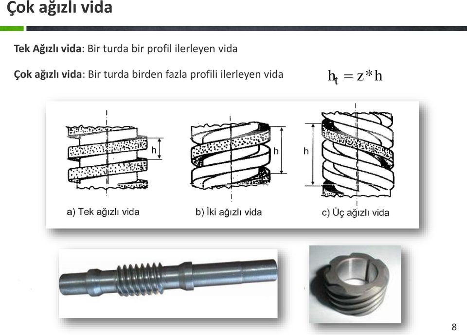 Çok ağızlı vida: Bir turda birden