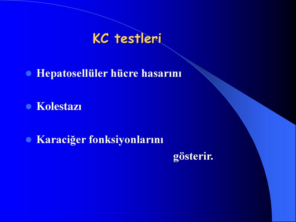 hasarını Kolestazı