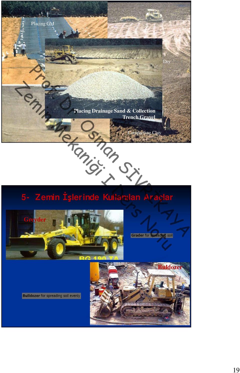 Drainage Sand & Collection Trench Gravel Compacting