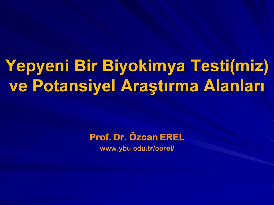 Araştırma Alanları Prof.