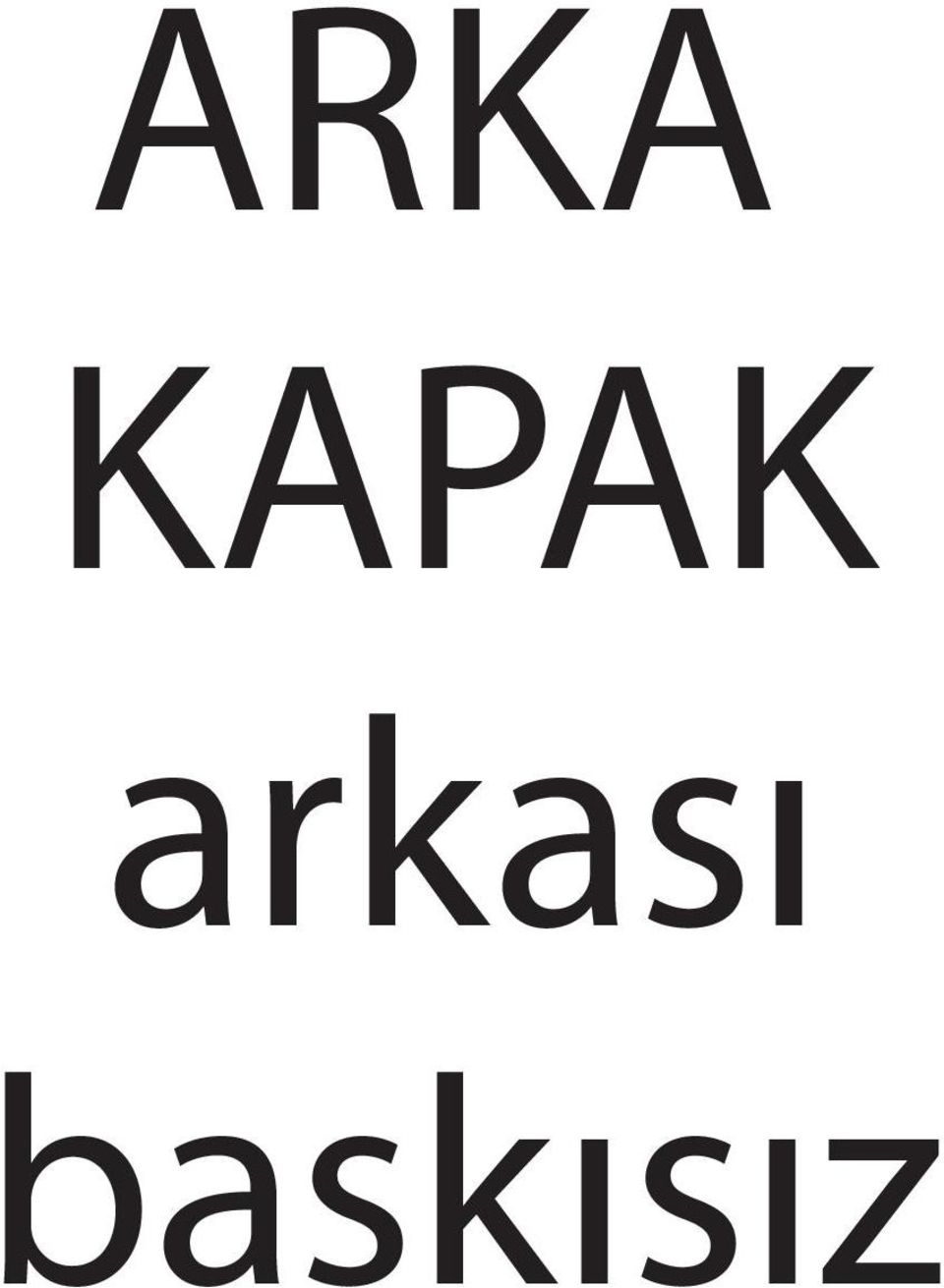 arkası