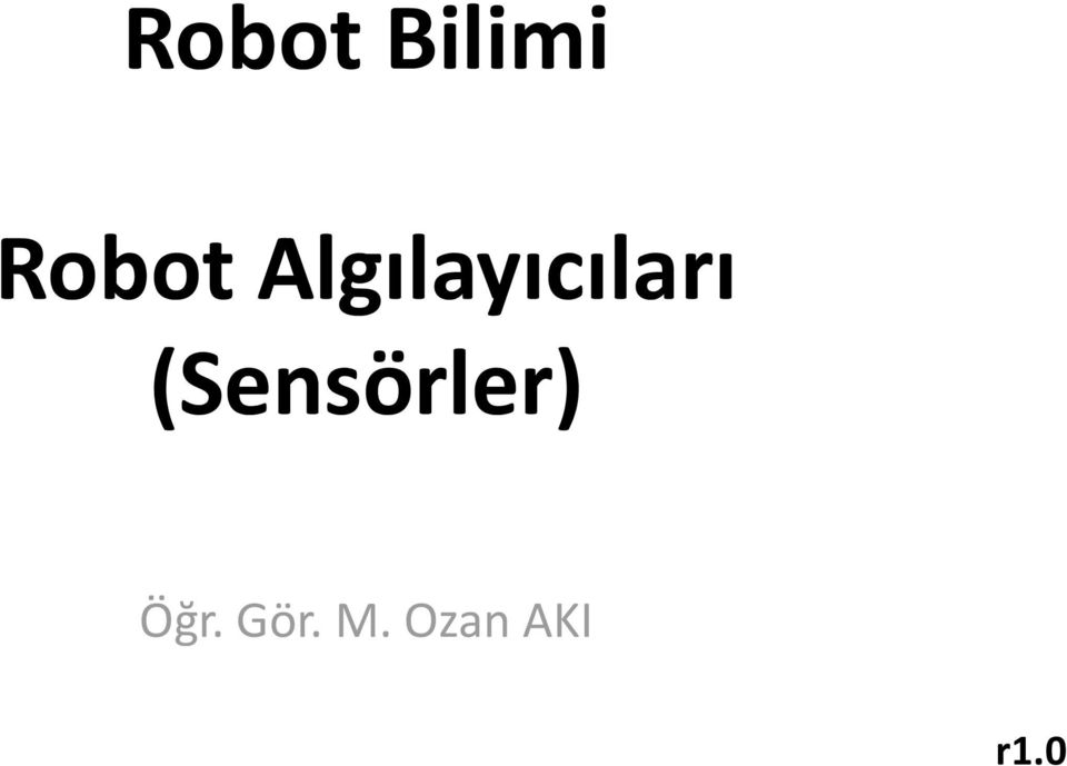 Algılayıcıları