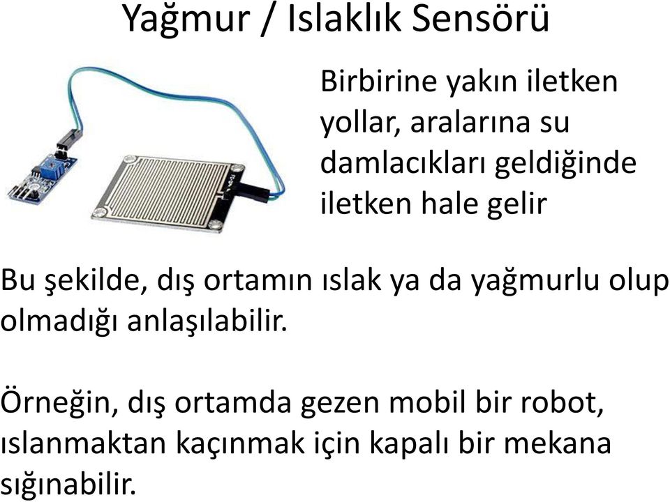 ıslak ya da yağmurlu olup olmadığı anlaşılabilir.