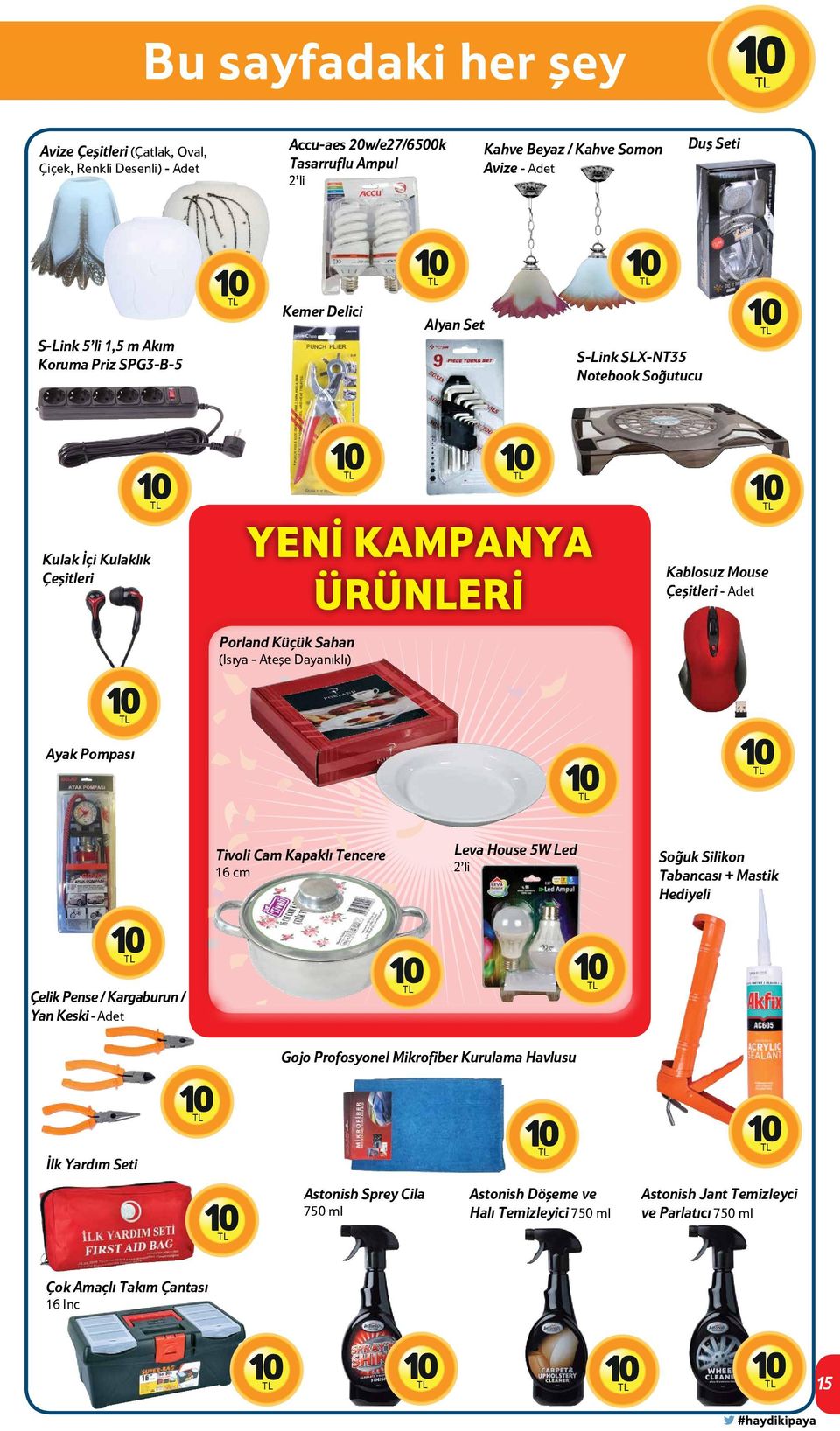 Mouse Çeşitleri - Ayak Pompası Tivoli Cam Kapaklı Tencere 16 cm Leva House 5W Led 2 li Soğuk Silikon Tabancası + Mastik Hediyeli Çelik Pense / Kargaburun / Yan Keski - Gojo Profosyonel