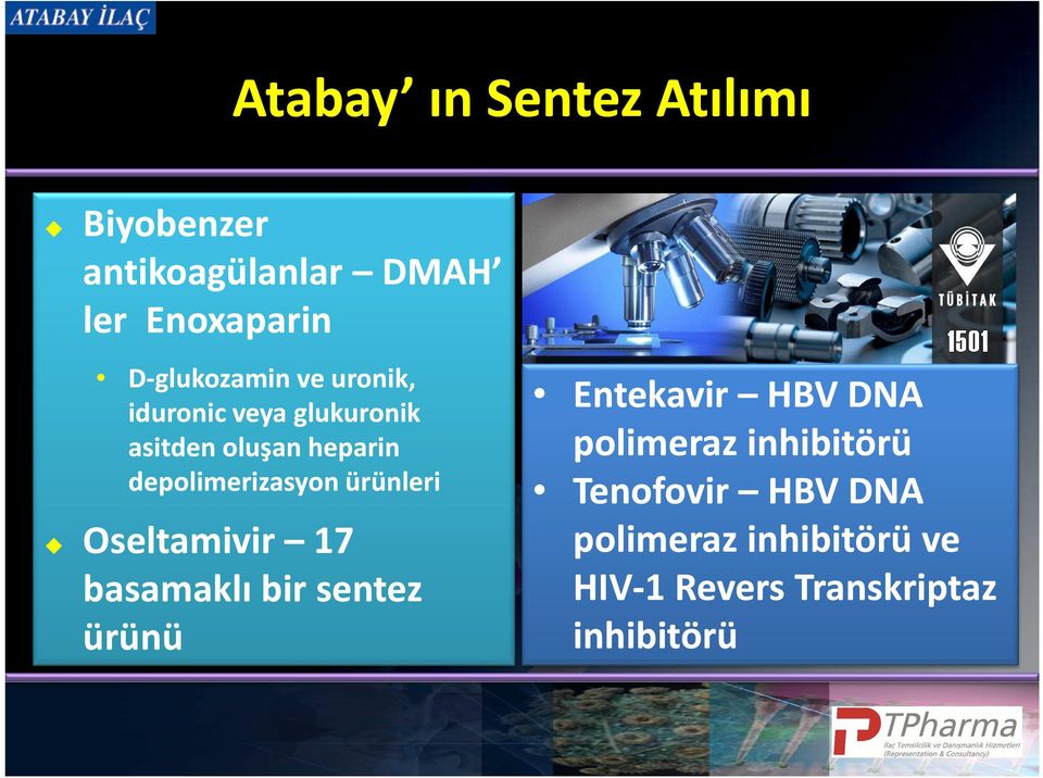 depolimerizasyon ürünleri Oseltamivir 17 basamaklı bir sentez ürünü Entekavir HBV