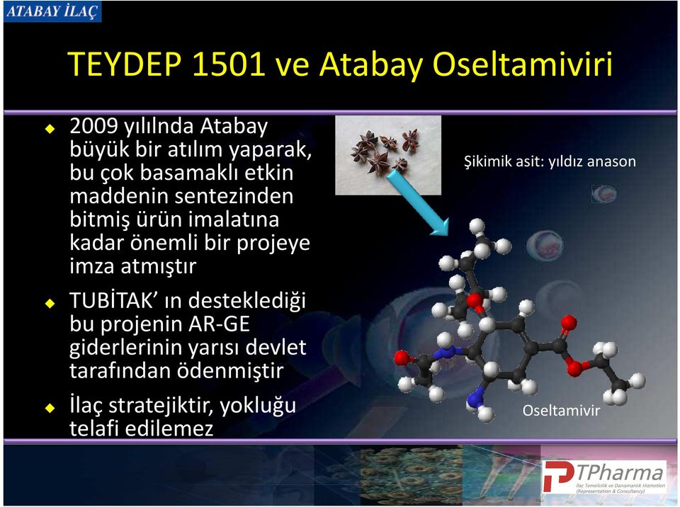 atmıştır TUBİTAK ın desteklediği bu projenin AR-GE giderlerinin yarısı devlet tarafından