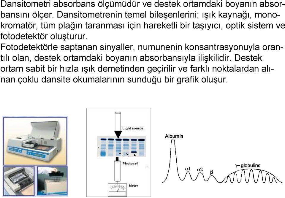 sistem ve fotodetektör oluşturur.