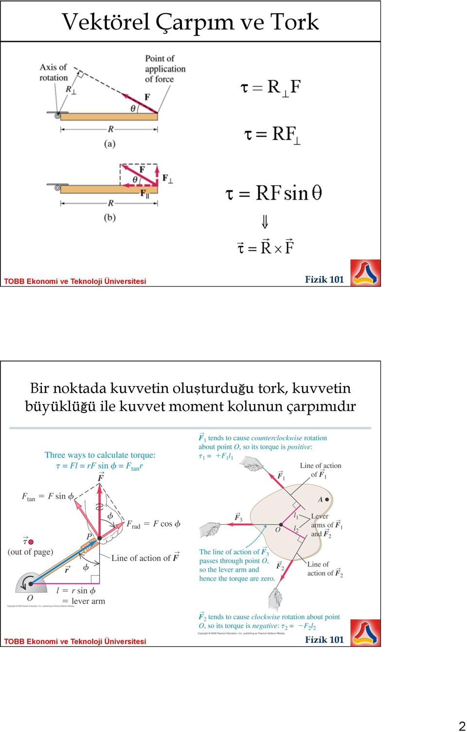 tork, kuvvetin büyüklüğü ile