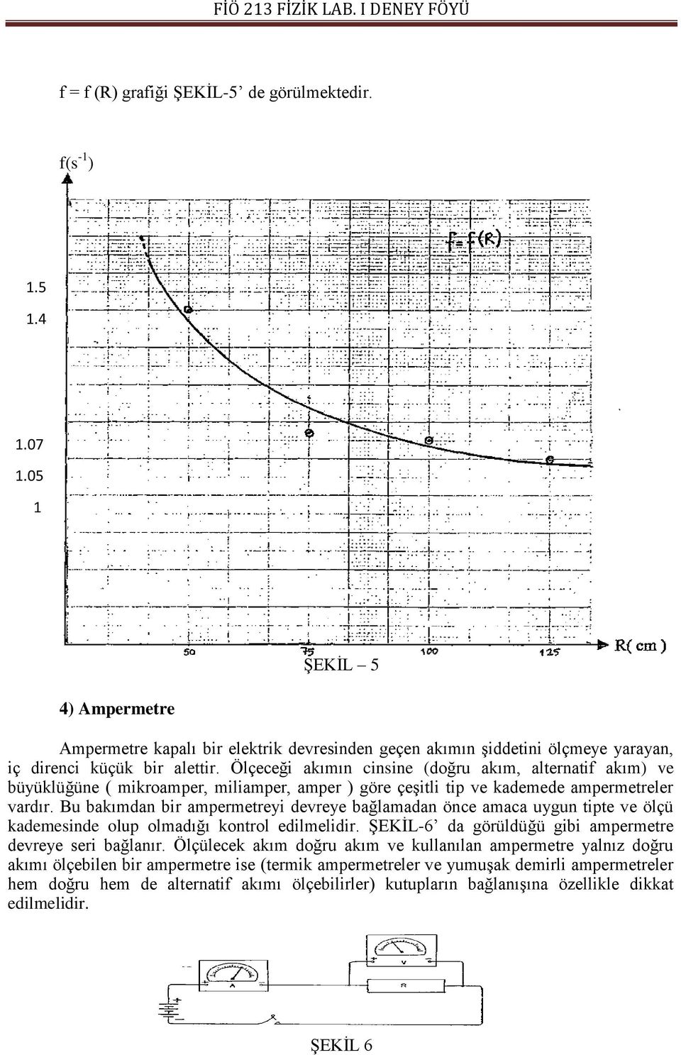 Ölçeceği akımın cinsine (doğru akım, alternatif akım) ve büyüklüğüne ( mikroamper, miliamper, amper ) göre çeşitli tip ve kademede ampermetreler vardır.