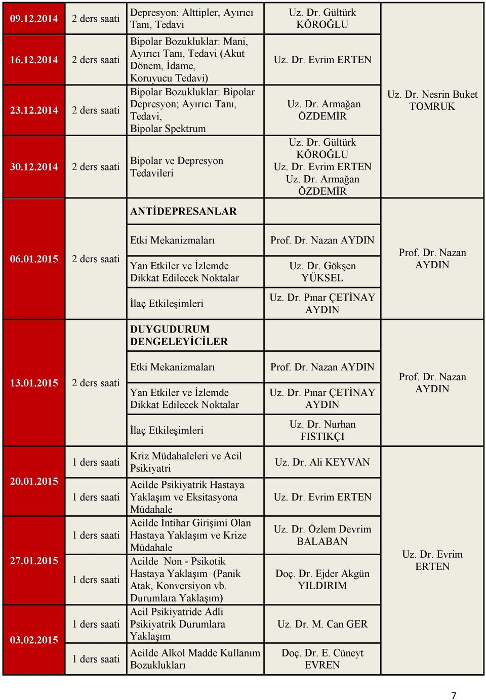 2014 2 ders saati 23.12.