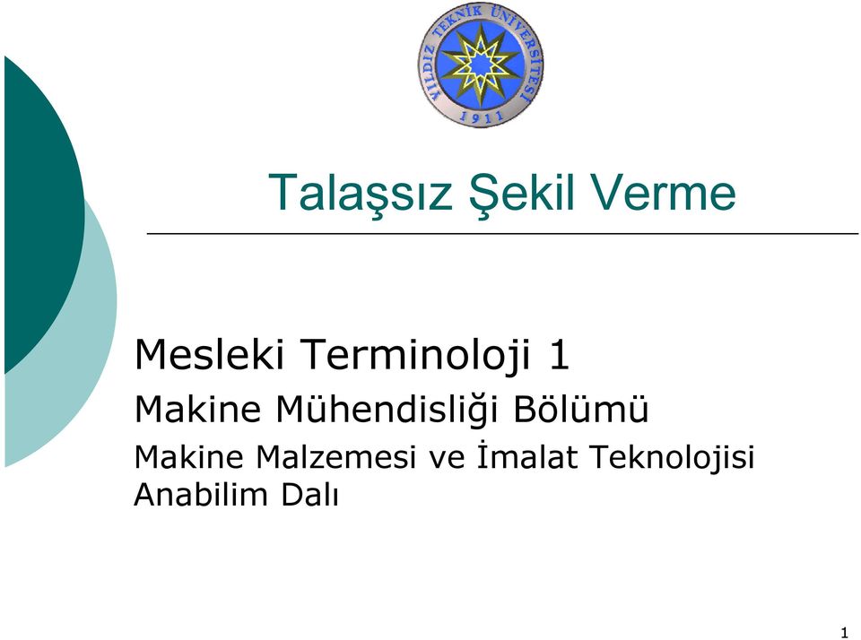 Mühendisliği Bölümü Makine