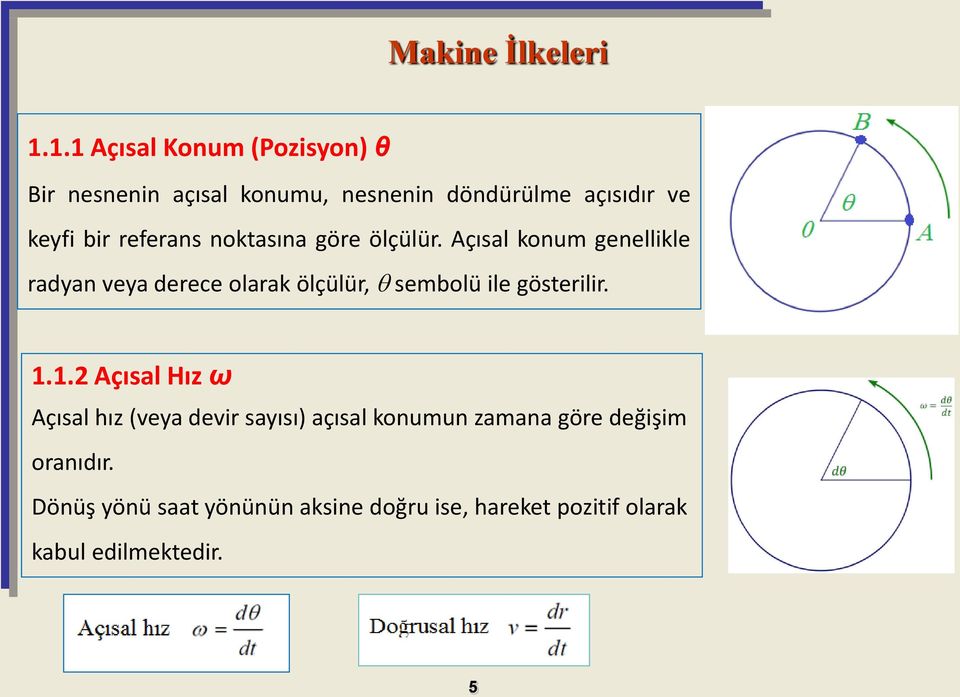 referans noktasına göre ölçülür.