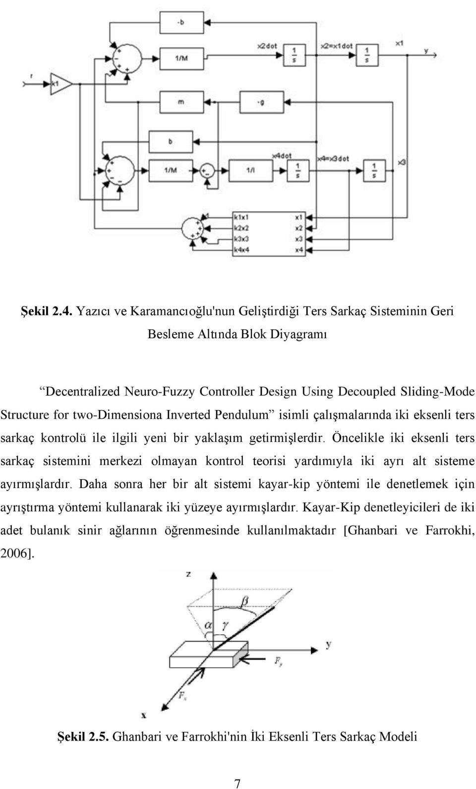 two-dimensiona Inverted Pendulum isimli çalışmalarında iki eksenli ters sarkaç kontrolü ile ilgili yeni bir yaklaşım getirmişlerdir.