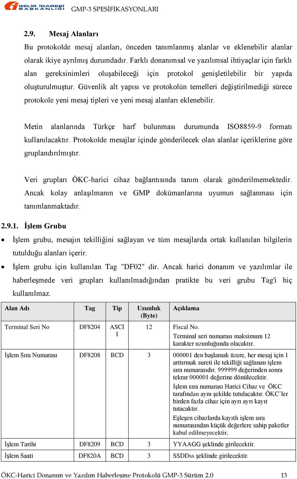 Güvenlik alt yapısı ve protokolün temelleri değiştirilmediği sürece protokole yeni mesaj tipleri ve yeni mesaj alanları eklenebilir.