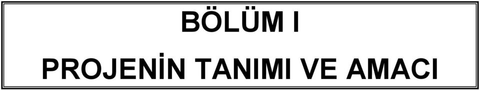 TANIMI VE