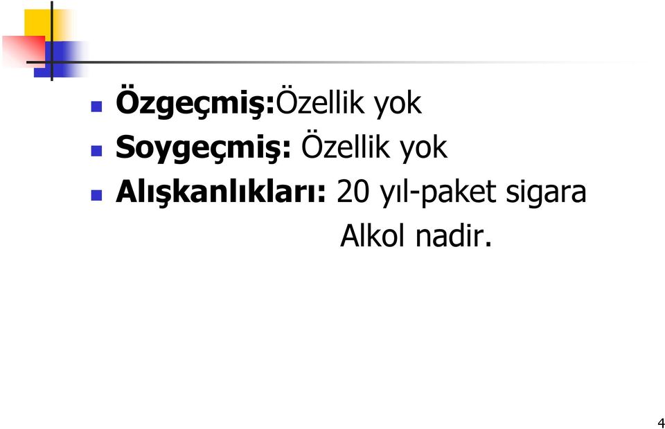 Alışkanlıkları: 20