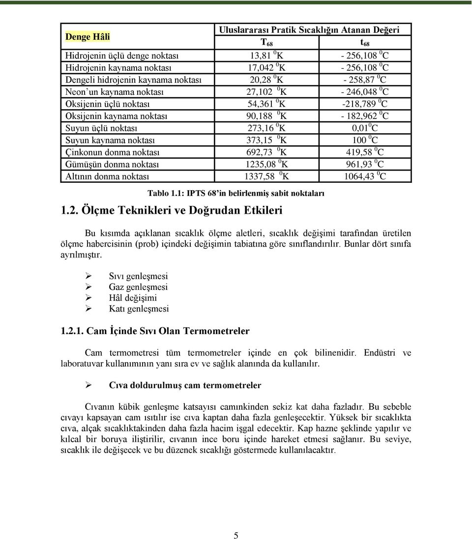 273,16 0 K 0,01 0 C Suyun kaynama noktası 373,15 0 K 100 0 C Çinkonun donma noktası 692,73 0 K 419,58 0 C Gümüşün donma noktası 1235,08 0 K 961,93 0 C Altının donma noktası 1337,58 0 K 1064,43 0 C