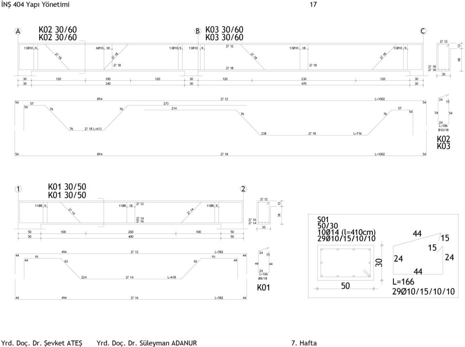 K03 1 K01 / K01 / 11Ø8 9 11Ø8 18 11Ø8 9 91 2? 14 2? 14 2? 16 100 200 100 400 494 62 62 2 2? 14 2? 14 L=582 91 494 2?