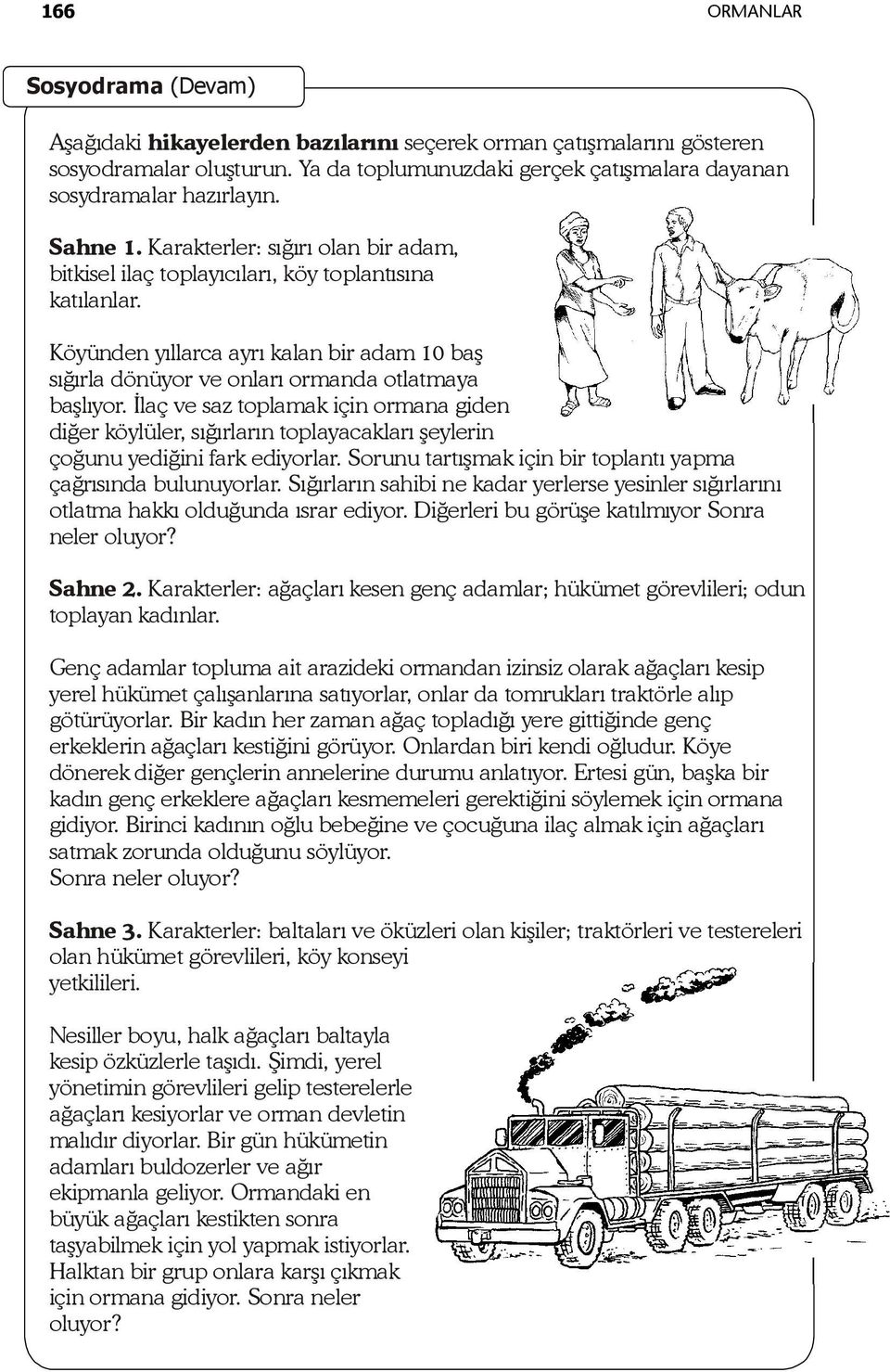 İlaç ve saz toplamak için ormana giden diğer köylüler, sığırların toplayacakları şeylerin çoğunu yediğini fark ediyorlar. Sorunu tartışmak için bir toplantı yapma çağrısında bulunuyorlar.