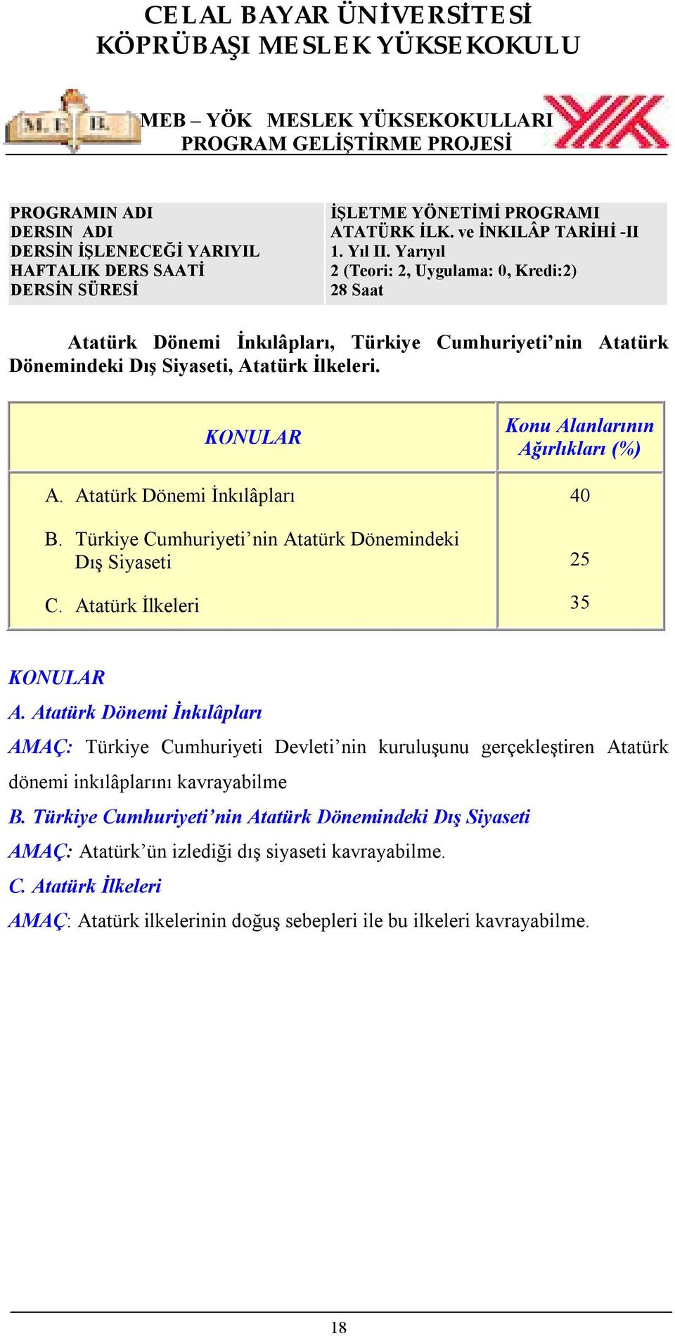 Türkiye Cumhuriyeti nin Atatürk Dönemindeki Dış Siyaseti C. Atatürk İlkeleri 40 25 35 A.