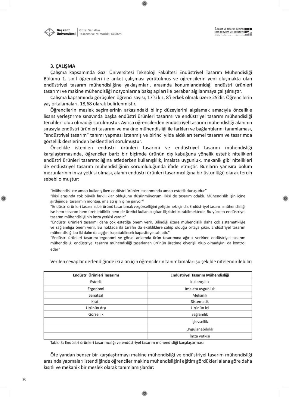 mühendisliği nosyonlarına bakış açıları ile beraber algılanmaya çalışılmıştır. Çalışma kapsamında görüşülen öğrenci sayısı, 17 si kız, 8 i erkek olmak üzere 25 dir.