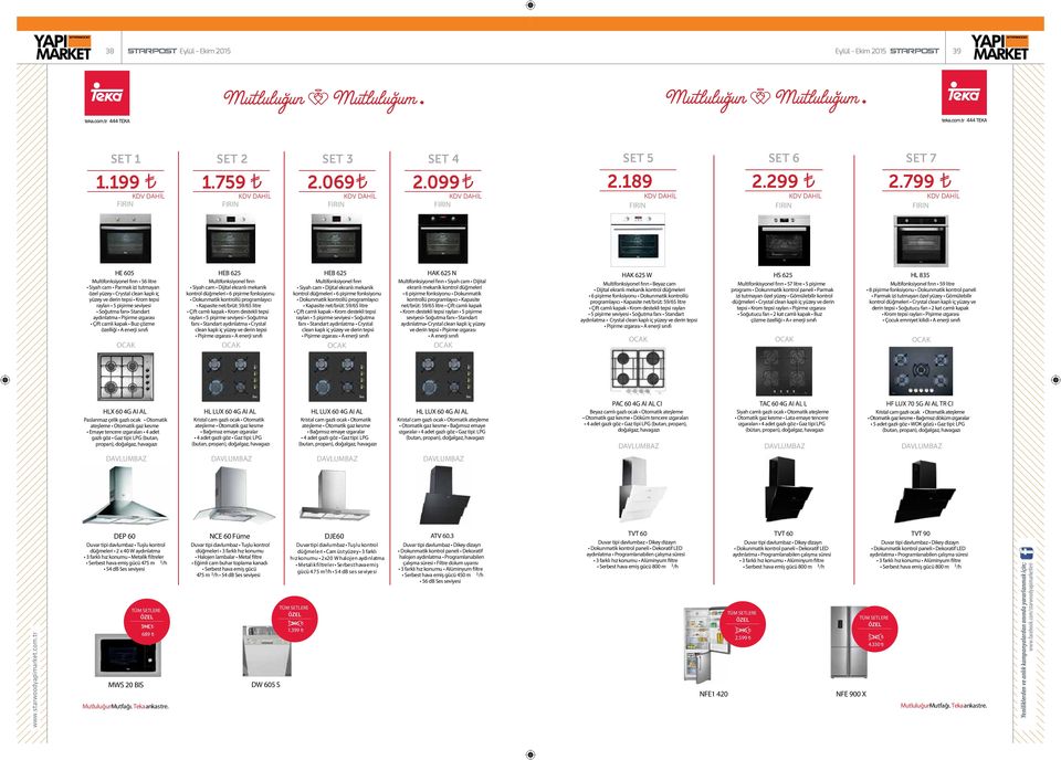 Standart aydınlatma Pişirme ızgarası Çift camlı kapak Buz çözme özelliği A enerji sınıfı OCAK HEB 625 Multifonksiyonel fırın Siyah cam Dijital ekranlı mekanik kontrol düğmeleri 6 pişirme fonksiyonu