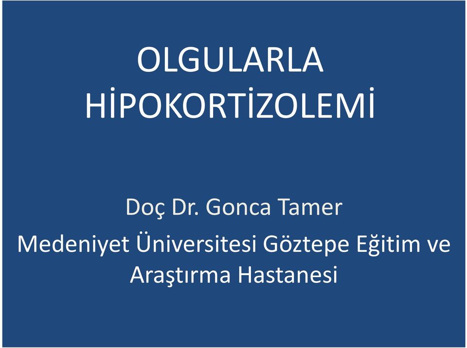 Gonca Tamer Medeniyet