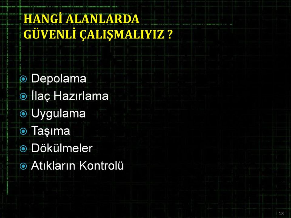 Depolama İlaç Hazırlama