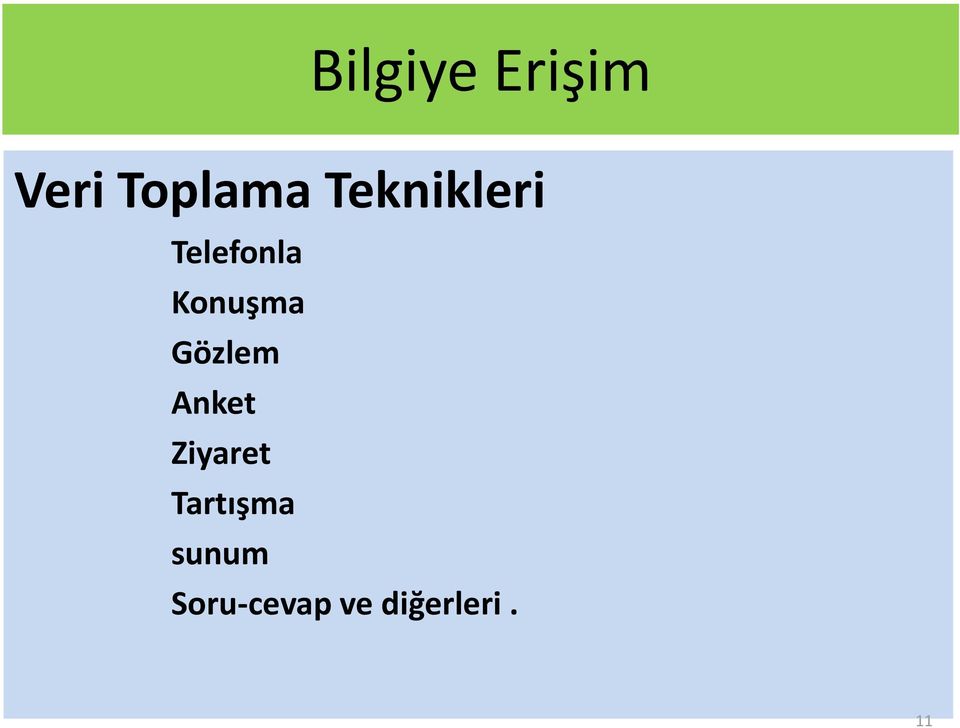 Gözlem Anket Ziyaret Tartışma