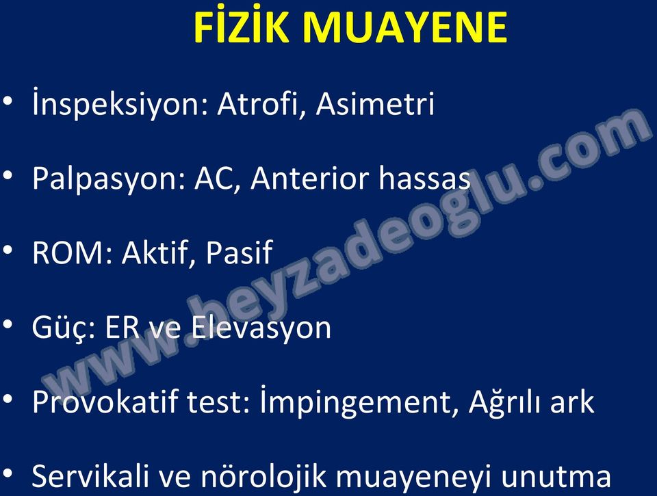 Güç: ER ve Elevasyon Provokatif test: