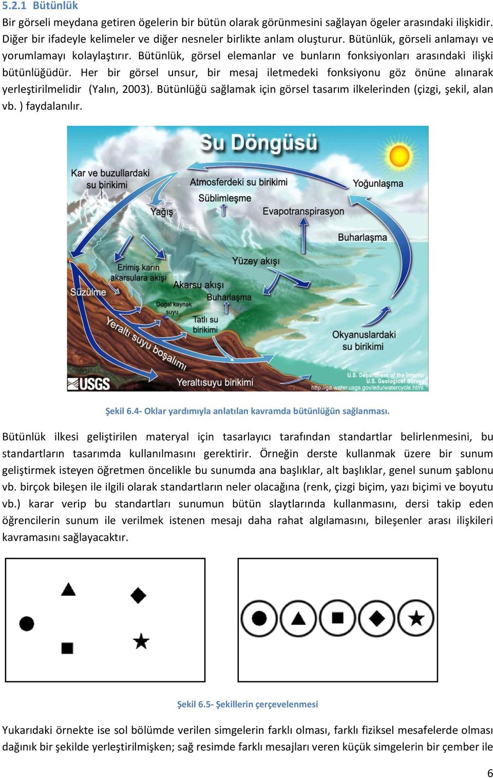 Her bir görsel unsur, bir mesaj iletmedeki fonksiyonu göz önüne alınarak yerleştirilmelidir (Yalın, 2003). Bütünlüğü sağlamak için görsel tasarım ilkelerinden (çizgi, şekil, alan vb. ) faydalanılır.