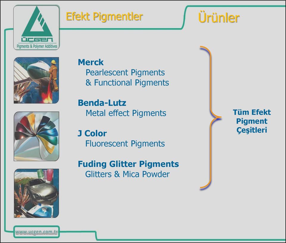 Pigments J Color Fluorescent Pigments Tüm Efekt