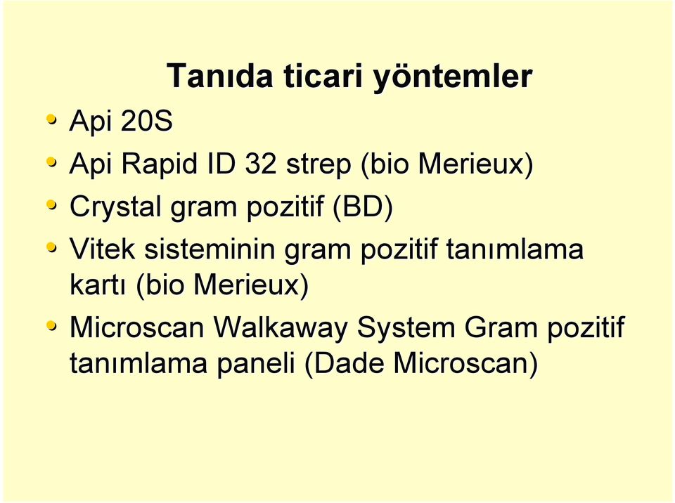 gram pozitif tanımlama kartı (bio Merieux) Microscan