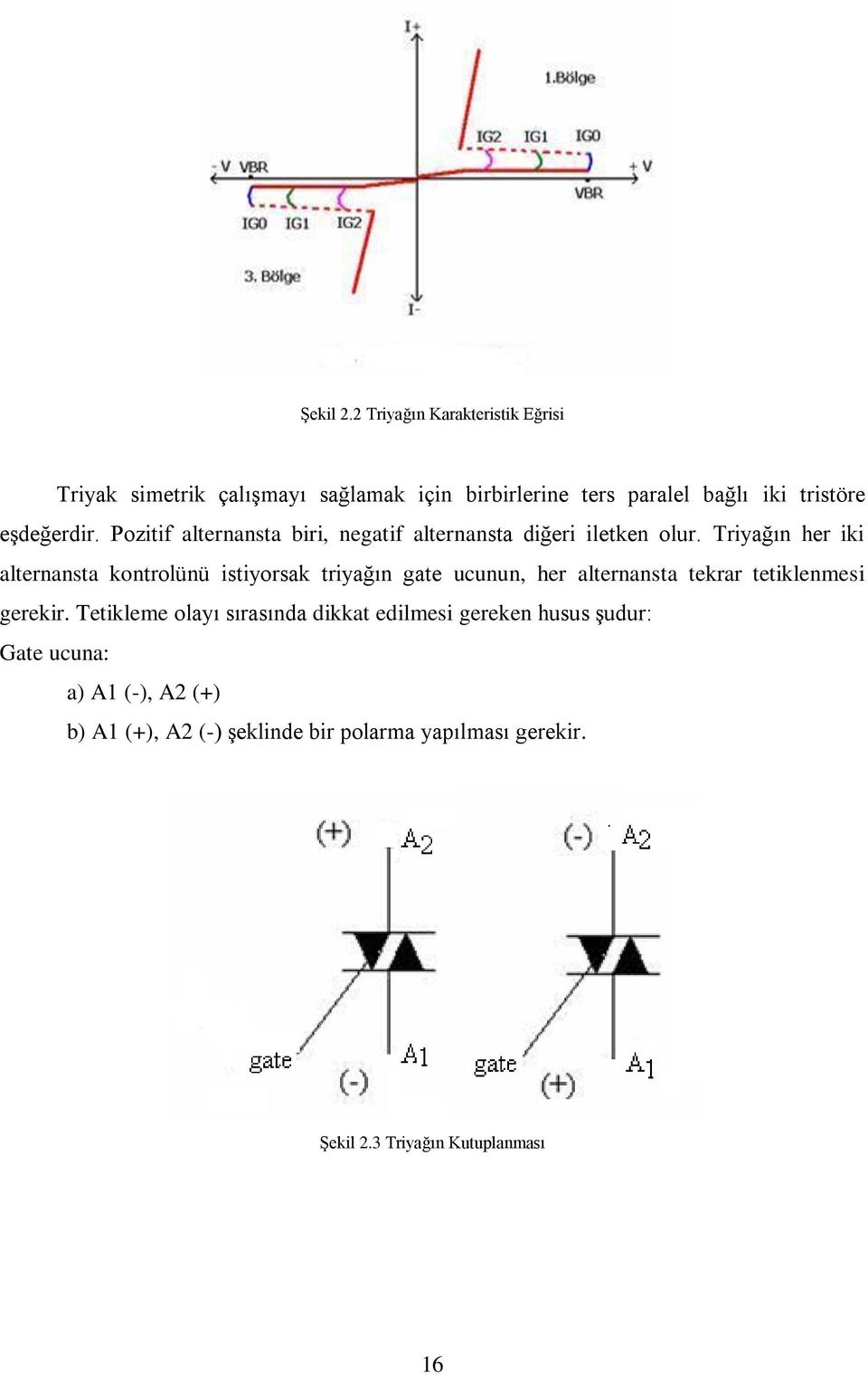 eşdeğerdir. Pozitif alternansta biri, negatif alternansta diğeri iletken olur.