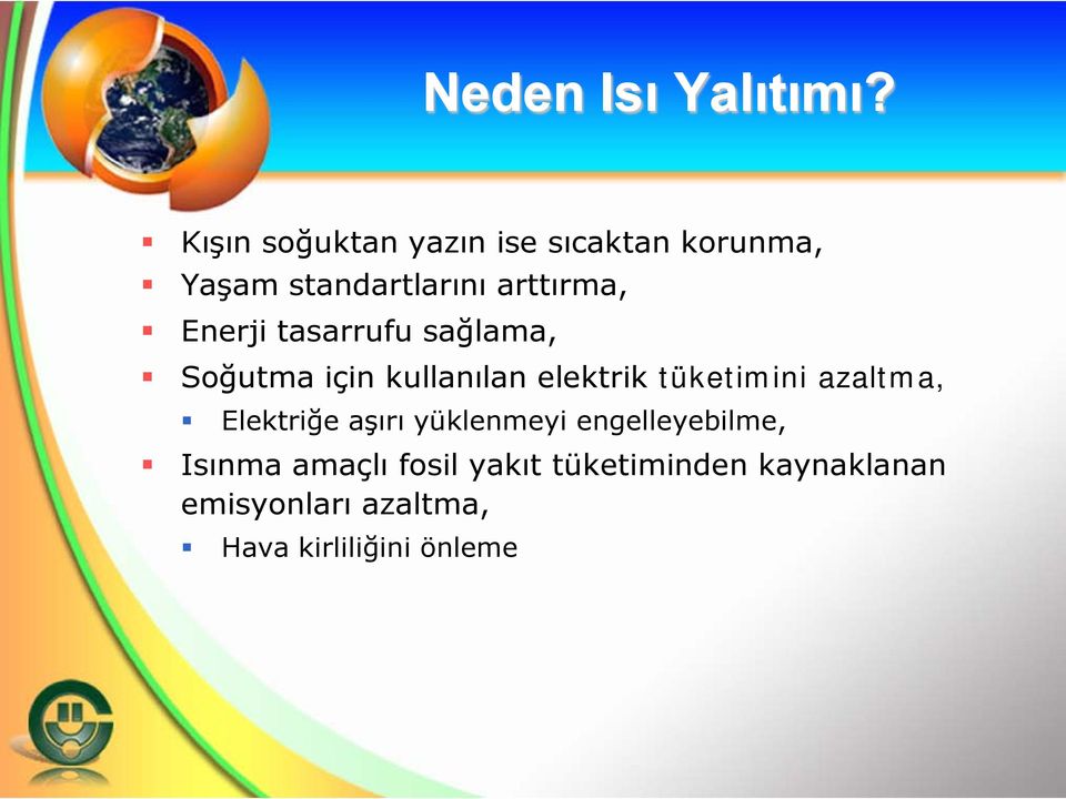 Enerji tasarrufu sağlama, Soğutma için kullanılan elektrik tüketimini