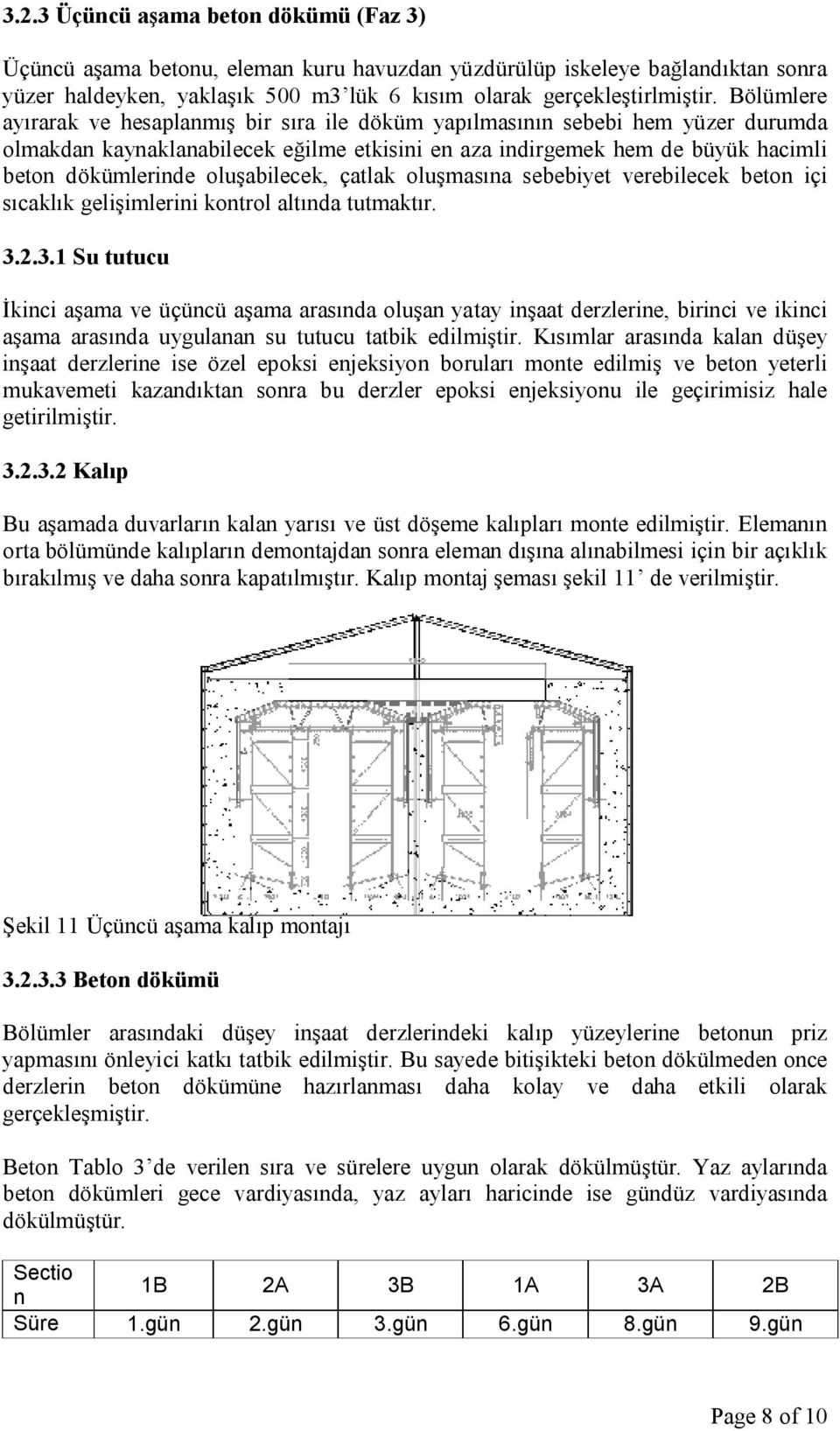 oluşabilecek, çatlak oluşmasına sebebiyet verebilecek beton içi sıcaklık gelişimlerini kontrol altında tutmaktır. 3.