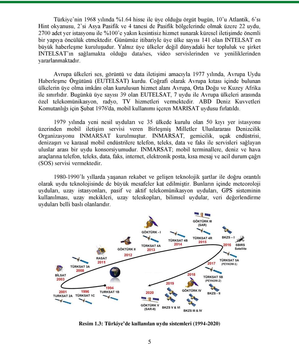 hizmet sunarak küresel iletişimde önemli bir yapıya öncülük etmektedir. Günümüz itibariyle üye ülke sayısı 141 olan INTELSAT en büyük haberleşme kuruluşudur.