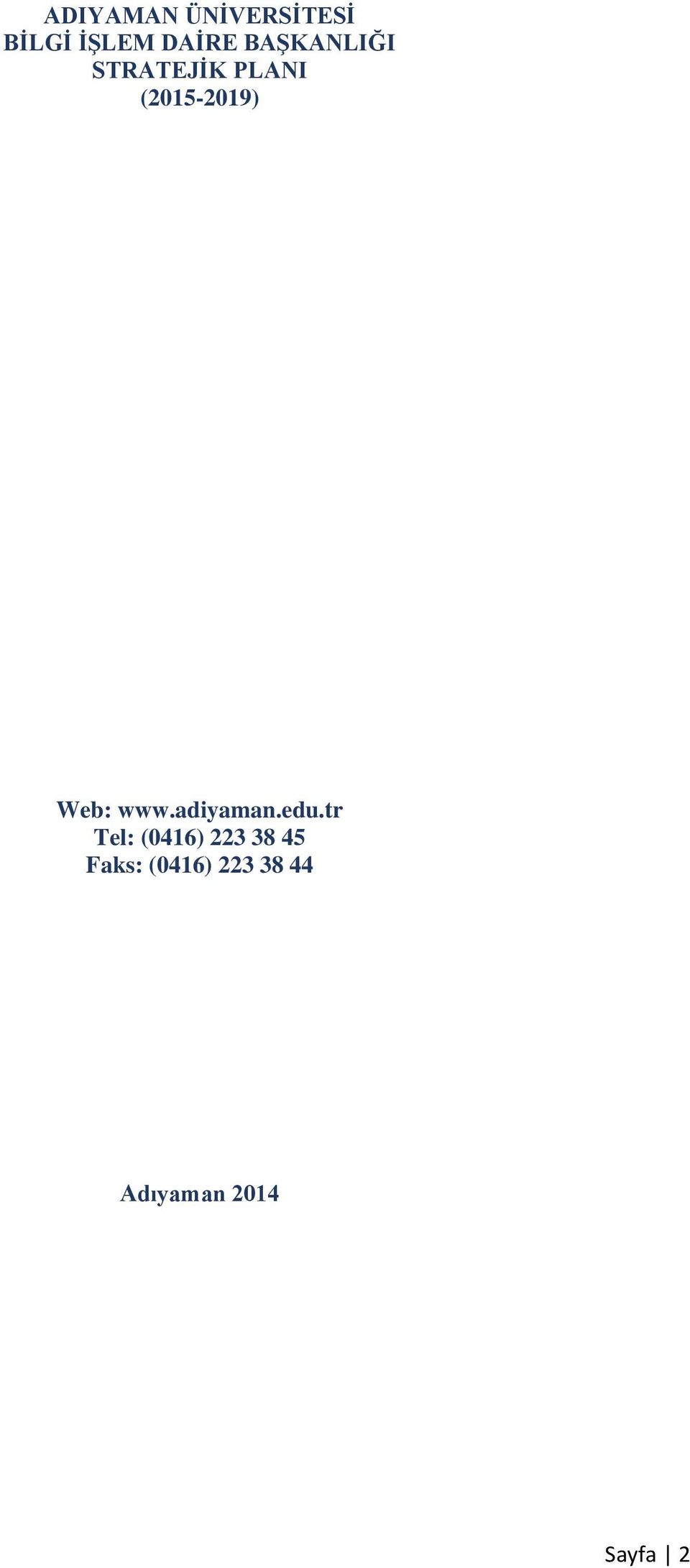 Web: www.adiyaman.edu.