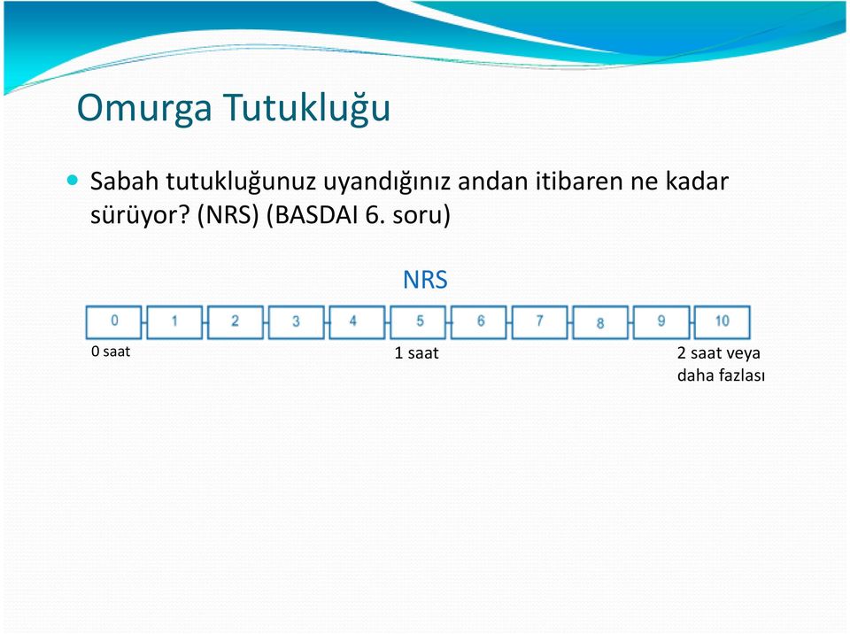 sürüyor? (NRS) (BASDAI 6.